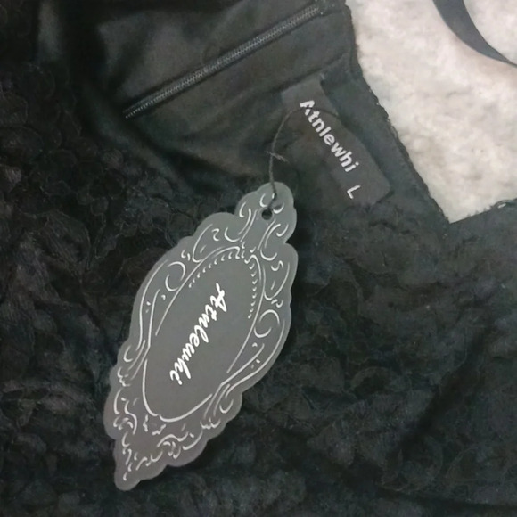 NWT Atnlewhi Womens Spaghetti Strap V Neck Sleeveless Evening A Line Dresses - Picture 4 of 4